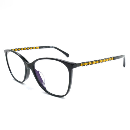 CHANEL シャネル ココマーク サングラス ブラック イエロー 3408-S-A C.1712/SB 54□16 140 レディース【中古】