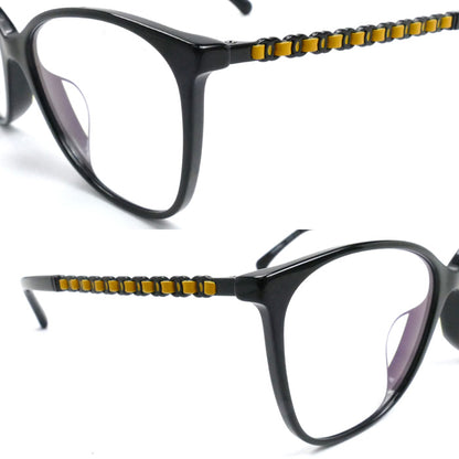 CHANEL シャネル ココマーク サングラス ブラック イエロー 3408-S-A C.1712/SB 54□16 140 レディース【中古】