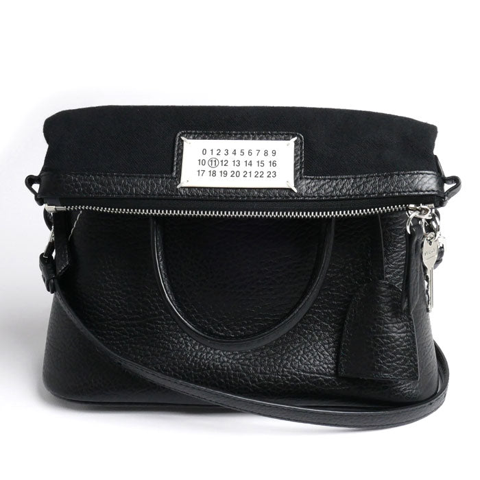 MAISON MARGIELA メゾンマルジェラ 5AC ミニバッグ 2Wayショルダーバッグ ブラック S56WG0082 P4455 T8013 レディース【中古】【美品】