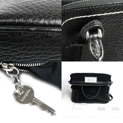 MAISON MARGIELA メゾンマルジェラ 5AC ミニバッグ 2Wayショルダーバッグ ブラック S56WG0082 P4455 T8013 レディース【中古】【美品】