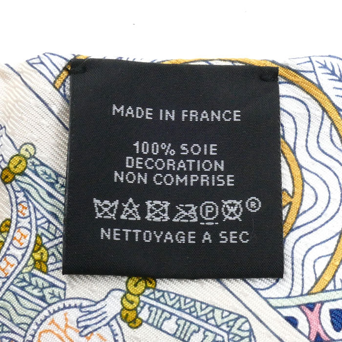 HERMES エルメス DAME DE COEUR ダム ドゥ クール ツイリー スカーフ ノワール/ルージュ/オール H063959S 01 ラインストーン レディース【中古】【美品】