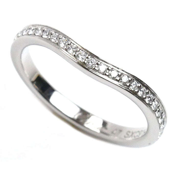 CARTIER カルティエ Pt950プラチナ バレリーナ リング・指輪 B4093047 ダイヤモンド 7号 47 2.8g レディース【中古】【美品】