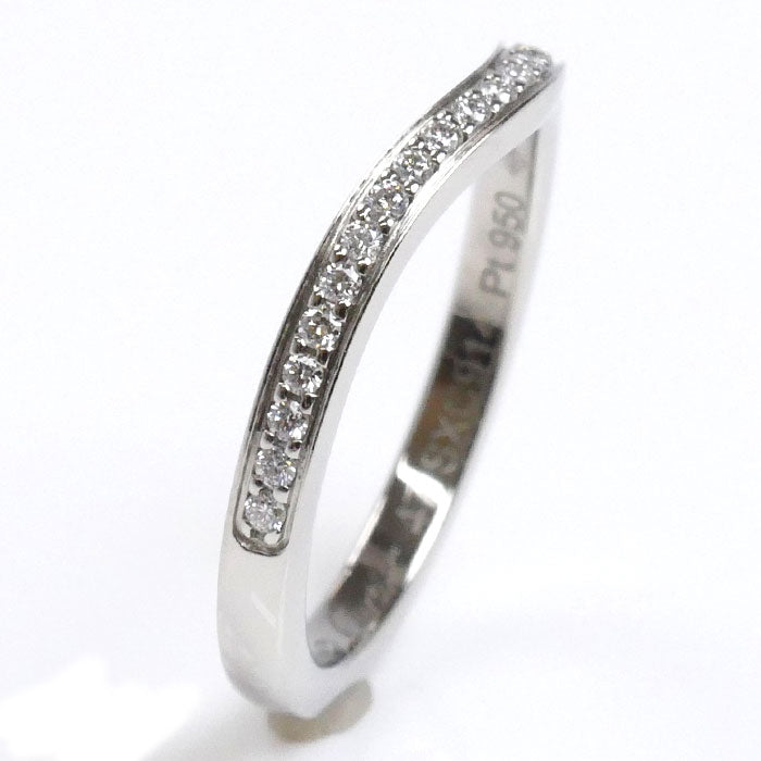 CARTIER カルティエ Pt950プラチナ バレリーナ リング・指輪 B4093047 ダイヤモンド 7号 47 2.8g レディース【中古】【美品】