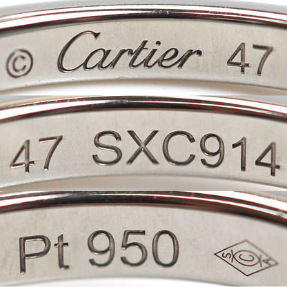 CARTIER カルティエ Pt950プラチナ バレリーナ リング・指輪 B4093047 ダイヤモンド 7号 47 2.8g レディース【中古】【美品】