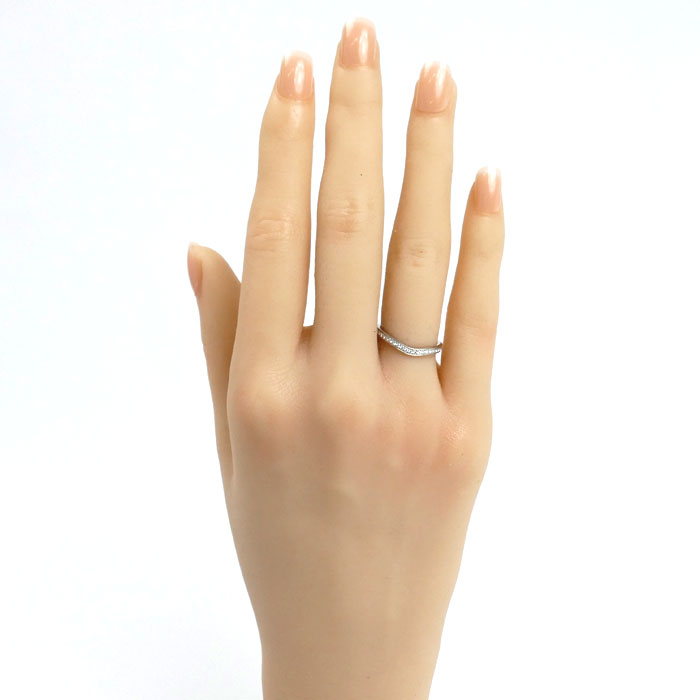 CARTIER カルティエ Pt950プラチナ バレリーナ リング・指輪 B4093047 ダイヤモンド 7号 47 2.8g レディース【中古】【美品】