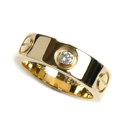 CARTIER カルティエ K18YG イエローゴールド ラブリング 3Pダイヤ リング・指輪 B4032447 ダイヤモンド 7号 47 7.4g レディース【中古】【美品】