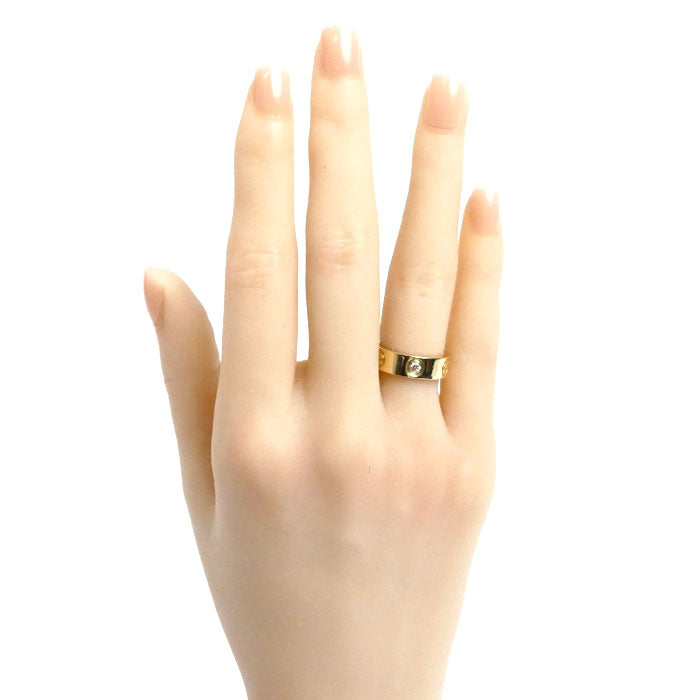 CARTIER カルティエ K18YG イエローゴールド ラブリング 3Pダイヤ リング・指輪 B4032447 ダイヤモンド 7号 47 7.4g レディース【中古】【美品】