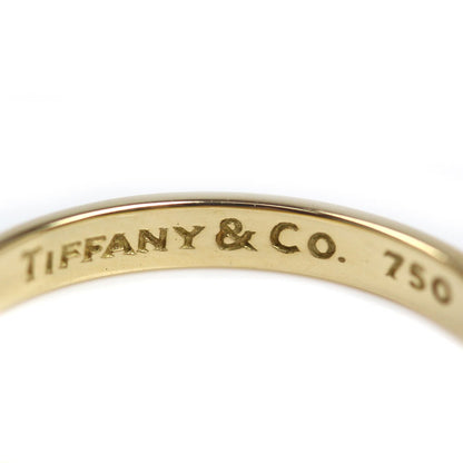 TIFFANY&Co. ティファニー K18YG イエローゴールド バンドリング 1Pダイヤ リング・指輪 60016280 ダイヤモンド 17号 3.0g ユニセックス【中古】【美品】