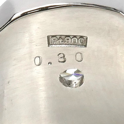 Pt900プラチナ 印台 リング・指輪 ダイヤモンド0.30ct 20号 19.6g メンズ【中古】