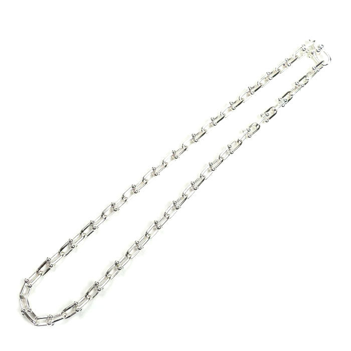 TIFFANY&Co. ティファニー シルバー925 ハードウェア スモール リンク ネックレス 60153093 43.8g 45cm レディース【中古】【美品】