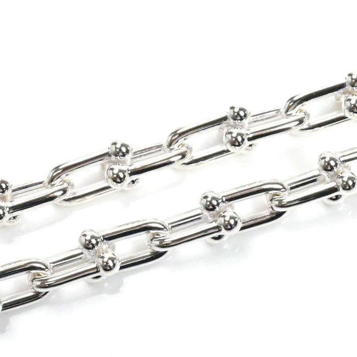 TIFFANY&Co. ティファニー シルバー925 ハードウェア スモール リンク ネックレス 60153093 43.8g 45cm レディース【中古】【美品】