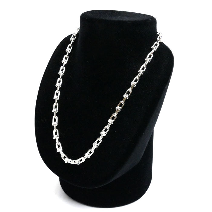 TIFFANY&Co. ティファニー シルバー925 ハードウェア スモール リンク ネックレス 60153093 43.8g 45cm レディース【中古】【美品】