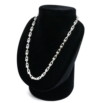 TIFFANY&Co. ティファニー シルバー925 ハードウェア スモール リンク ネックレス 60153093 43.8g 45cm レディース【中古】【美品】