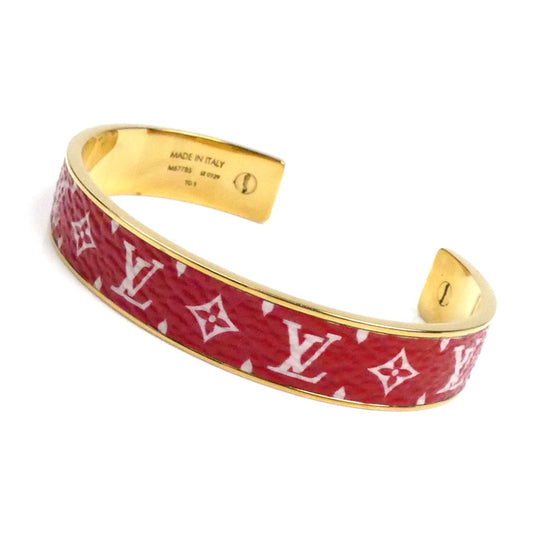 LOUIS VUITTON ルイ・ヴィトン メタル モノグラム ジョンク ワイルド バングル M67785 LE0129 レディース【中古】