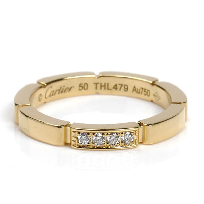 CARTIER カルティエ K18YG イエローゴールド マイヨンパンテール 4Pダイヤ  リング・指輪 B4080350 ダイヤモンド 10号 50 4.0g レディース【中古】【美品】