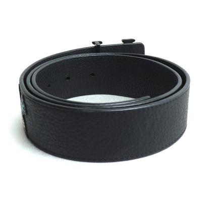 LOUIS VUITTON ルイ・ヴィトン サンチュール ベルト LVシェイプ LVフレンド ブラック マルチ MP293 BC4280 85/34 メンズ【中古】