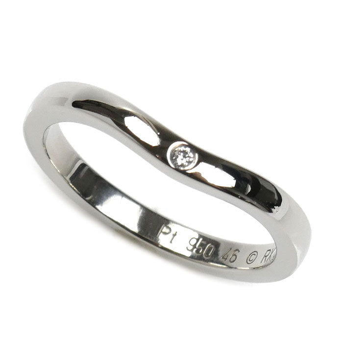 CARTIER カルティエ Pt950プラチナ バレリーナ 3Pダイヤ リング・指輪 B4092946 ダイヤモンド 6号 46 2.9g レディース【中古】【美品】