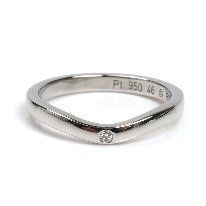 CARTIER カルティエ Pt950プラチナ バレリーナ 3Pダイヤ リング・指輪 B4092946 ダイヤモンド 6号 46 2.9g レディース【中古】【美品】