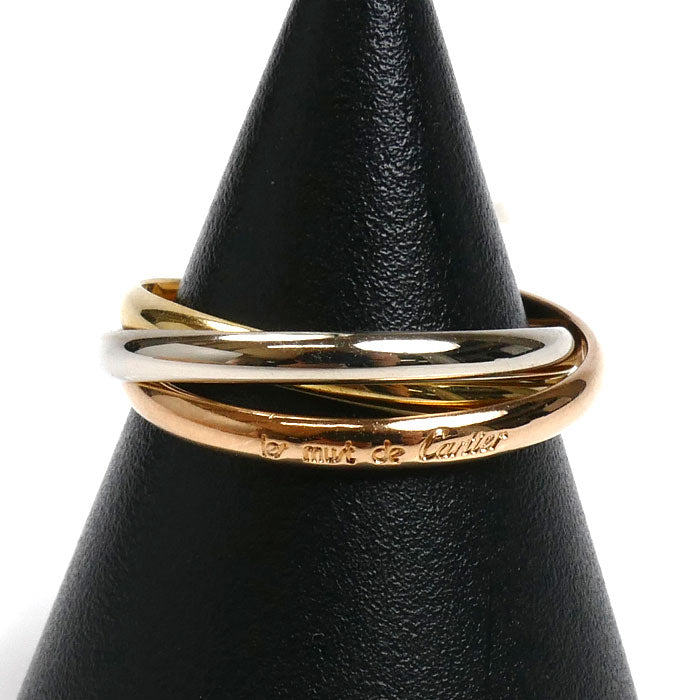 CARTIER カルティエ K18YG/PG/WG トリニティ XS リング・指輪 11号 51 3.5g レディース【中古】【美品】