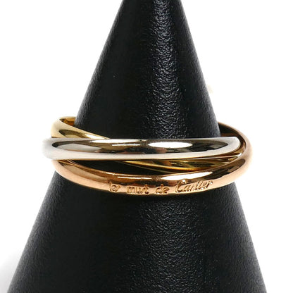 CARTIER カルティエ K18YG/PG/WG トリニティ XS リング・指輪 11号 51 3.5g レディース【中古】【美品】