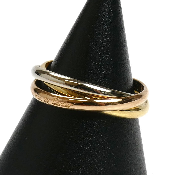 CARTIER カルティエ K18YG/PG/WG トリニティ XS リング・指輪 11号 51 3.5g レディース【中古】【美品】