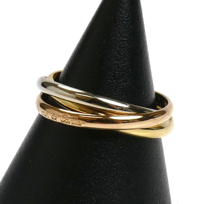 CARTIER カルティエ K18YG/PG/WG トリニティ XS リング・指輪 11号 51 3.5g レディース【中古】【美品】