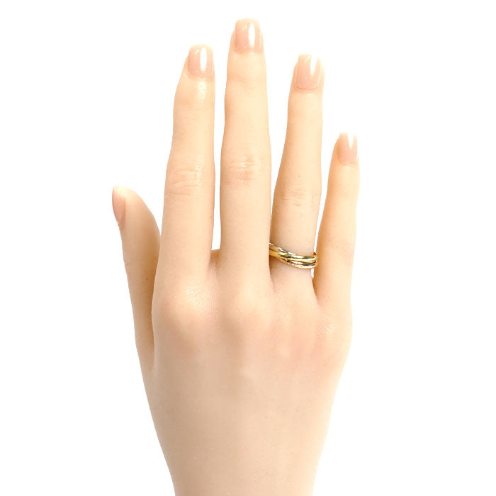 CARTIER カルティエ K18YG/PG/WG トリニティ XS リング・指輪 11号 51 3.5g レディース【中古】【美品】