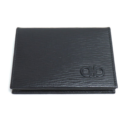 Salvatore Ferragamo サルヴァトーレフェラガモ ガンチーニ 名刺入れ ブラック 66A062 レディース【中古】【極美品】