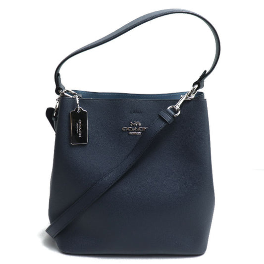 COACH コーチ タウンバケット ハンドバッグ ネイビー 91379 レディース【中古】