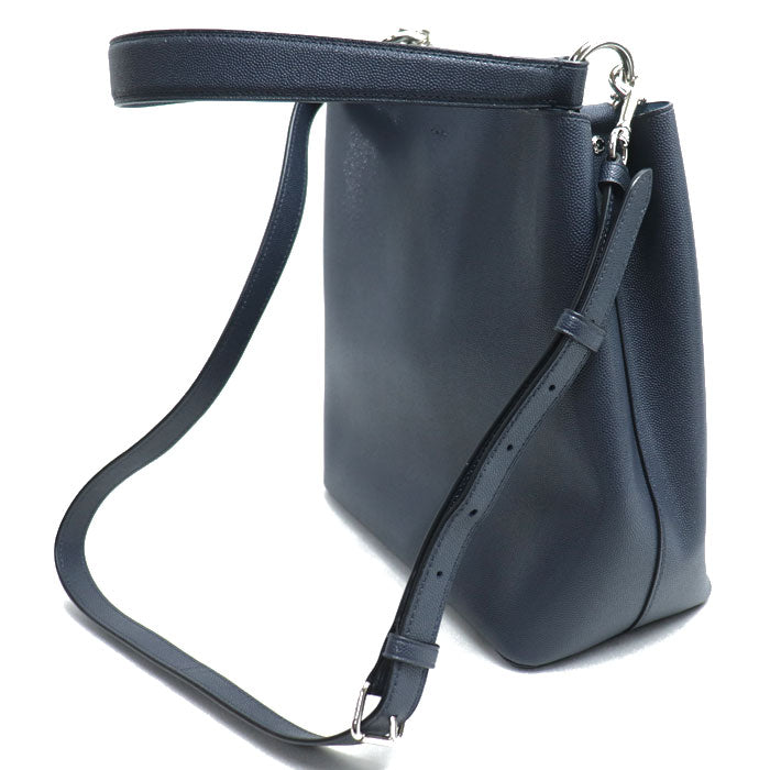 COACH コーチ タウンバケット ハンドバッグ ネイビー 91379 レディース【中古】