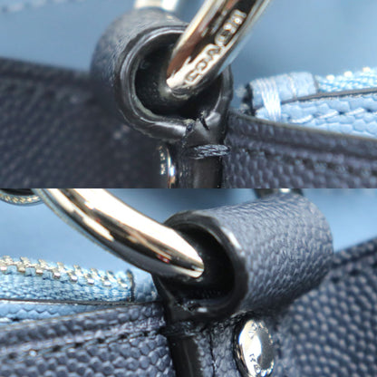 COACH コーチ タウンバケット ハンドバッグ ネイビー 91379 レディース【中古】