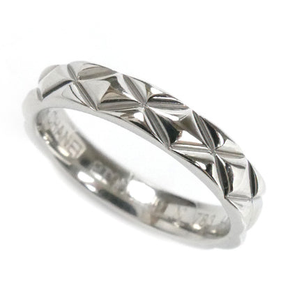 CHANEL シャネル Pt950プラチナ マトラッセ リング・指輪 7.5号 48 4.8g レディース【中古】【美品】