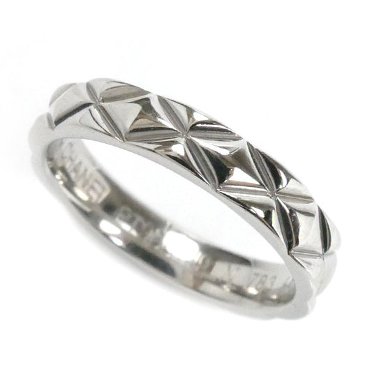 CHANEL シャネル Pt950プラチナ マトラッセ リング・指輪 7.5号 48 4.8g レディース【中古】【美品】