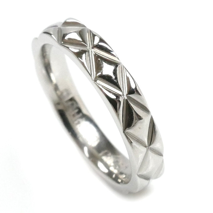 CHANEL シャネル Pt950プラチナ マトラッセ リング・指輪 7.5号 48 4.8g レディース【中古】【美品】