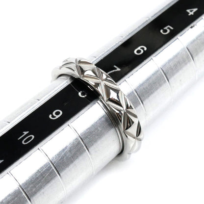CHANEL シャネル Pt950プラチナ マトラッセ リング・指輪 7.5号 48 4.8g レディース【中古】【美品】