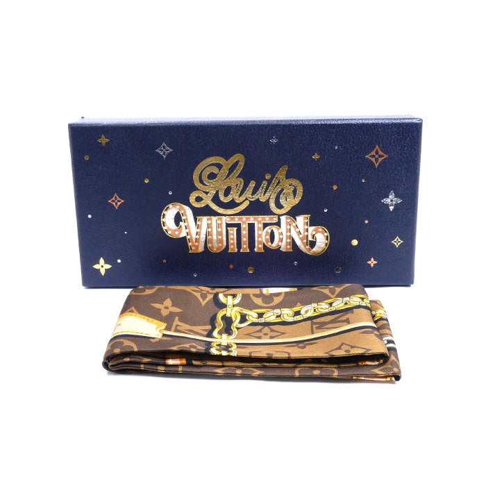 LOUIS VUITTON ルイ・ヴィトン バンドー・モノグラム コンフィデンシャル スカーフ マロン M78655 MR2284 レディース【中古】