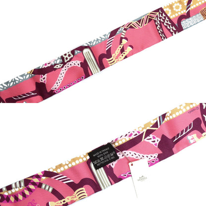 HERMES エルメス ツイリー 鐙の幻想 Fantaisie d' Etriers スカーフ マルチカラー 063921S レディース【中古】【美品】