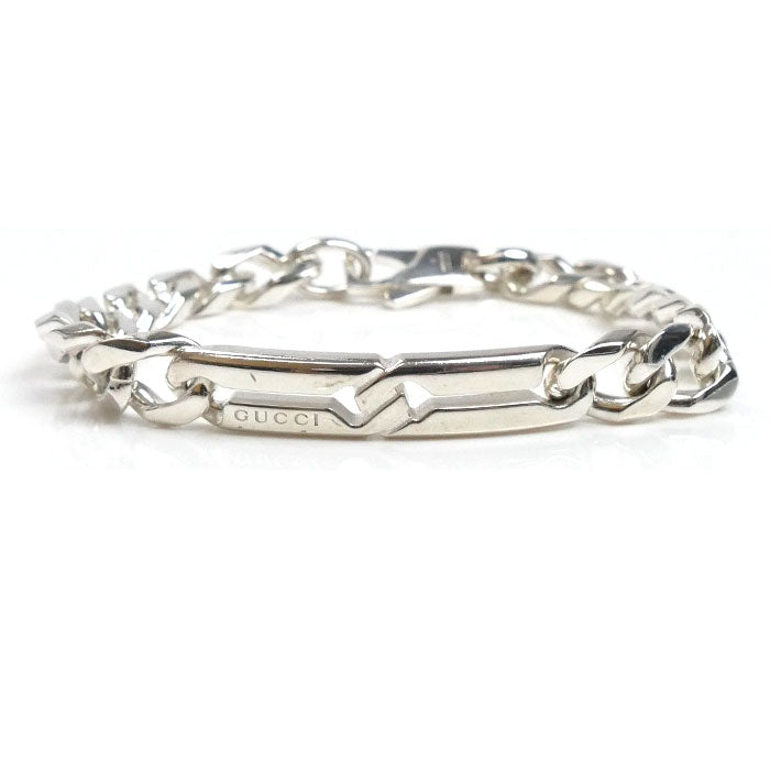 GUCCI グッチ シルバー925 インフィニティノット ブレスレット 23.4g 17cm レディース【中古】