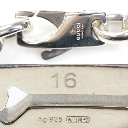 GUCCI グッチ シルバー925 インフィニティノット ブレスレット 23.4g 17cm レディース【中古】