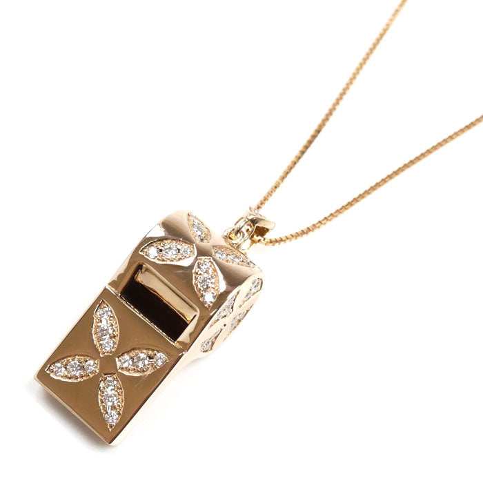 ゆきざき K18PG ピンクゴールド YOBIKO ヨビコ ネックレス W31292.12.22.5 ダイヤモンド0.75ct 13.1g ~46cm フリーチェーン ユニセックス【中古】【美品】