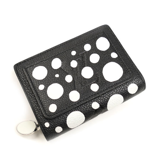 LOUIS VUITTON ルイ・ヴィトン LV×YK ポルトフォイユ クレア 二つ折り財布 モノグラムアンプラント ノワール/ブロン M81907 ICチップ レディース【中古】