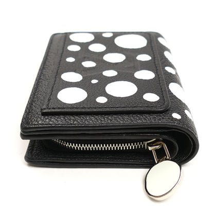 LOUIS VUITTON ルイ・ヴィトン LV×YK ポルトフォイユ クレア 二つ折り財布 モノグラムアンプラント ノワール/ブロン M81907 ICチップ レディース【中古】