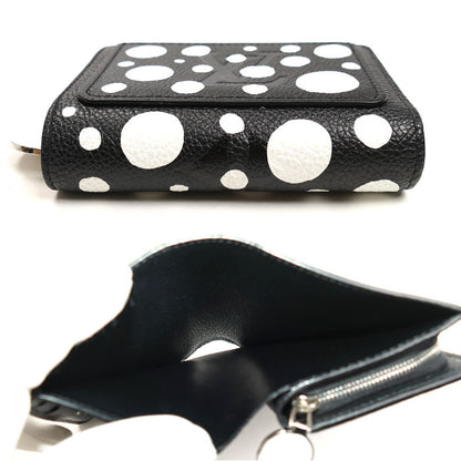 LOUIS VUITTON ルイ・ヴィトン LV×YK ポルトフォイユ クレア 二つ折り財布 モノグラムアンプラント ノワール/ブロン M81907 ICチップ レディース【中古】