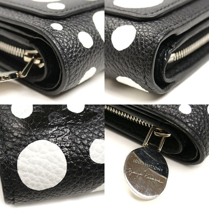 LOUIS VUITTON ルイ・ヴィトン LV×YK ポルトフォイユ クレア 二つ折り財布 モノグラムアンプラント ノワール/ブロン M81907 ICチップ レディース【中古】