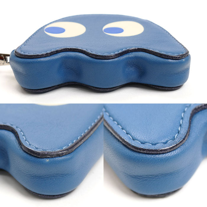 COACH コーチ パックマン コインケース ブルー F73165 SVOS9 アウトレット レディース【中古】