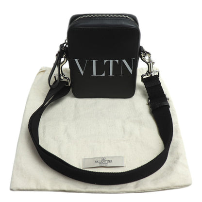 Valentino Garavani ヴァレンティノ・ガラヴァーニ スモールクロス VLTN ショルダーバッグ ブラック メンズ【中古】