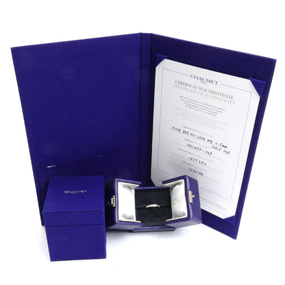 Chaumet ショーメ K18WG ホワイトゴールド ビーマイラブ ハーフダイヤ リング・指輪 081890-049 ダイヤモンド 9号 49 1.7g レディース【中古】【美品】