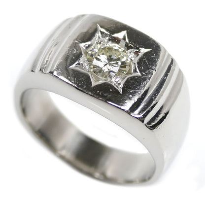 Pt900プラチナ リング・指輪 ダイヤモンド0.55ct 21号 26.5g メンズ【中古】