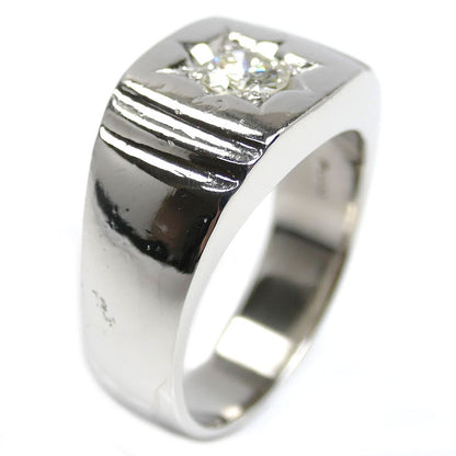 Pt900プラチナ リング・指輪 ダイヤモンド0.55ct 21号 26.5g メンズ【中古】