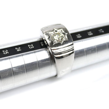 Pt900プラチナ リング・指輪 ダイヤモンド0.55ct 21号 26.5g メンズ【中古】